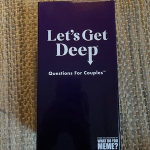 LETS GET DEEP card game